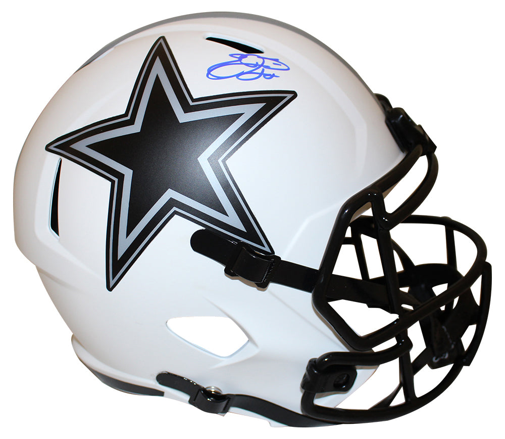 Emmitt Smith Dallas Cowboys F/S Lunar Speed Signed Helmet Beckett-Powers Sports Memorabilia