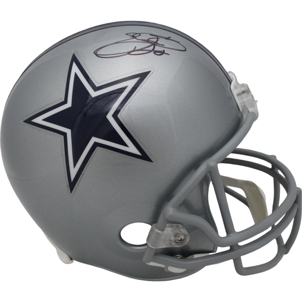 Emmitt Smith Dallas Cowboys Signed Full Size Helmet - F/S VSR4 Beckett Beckett-Powers Sports Memorabilia