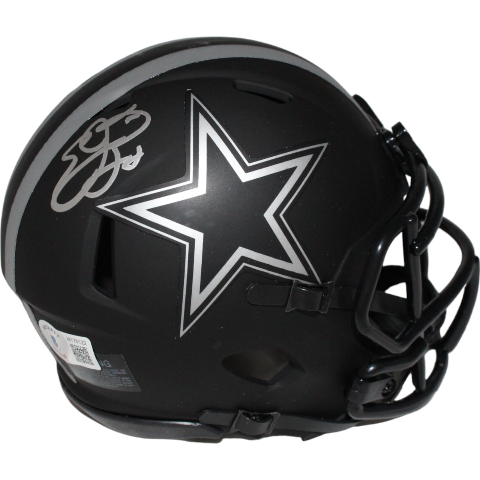 Emmitt Smith Signed Dallas Cowboys Eclipse Mini Helmet – Beckett Authenticated-Powers Sports Memorabilia
