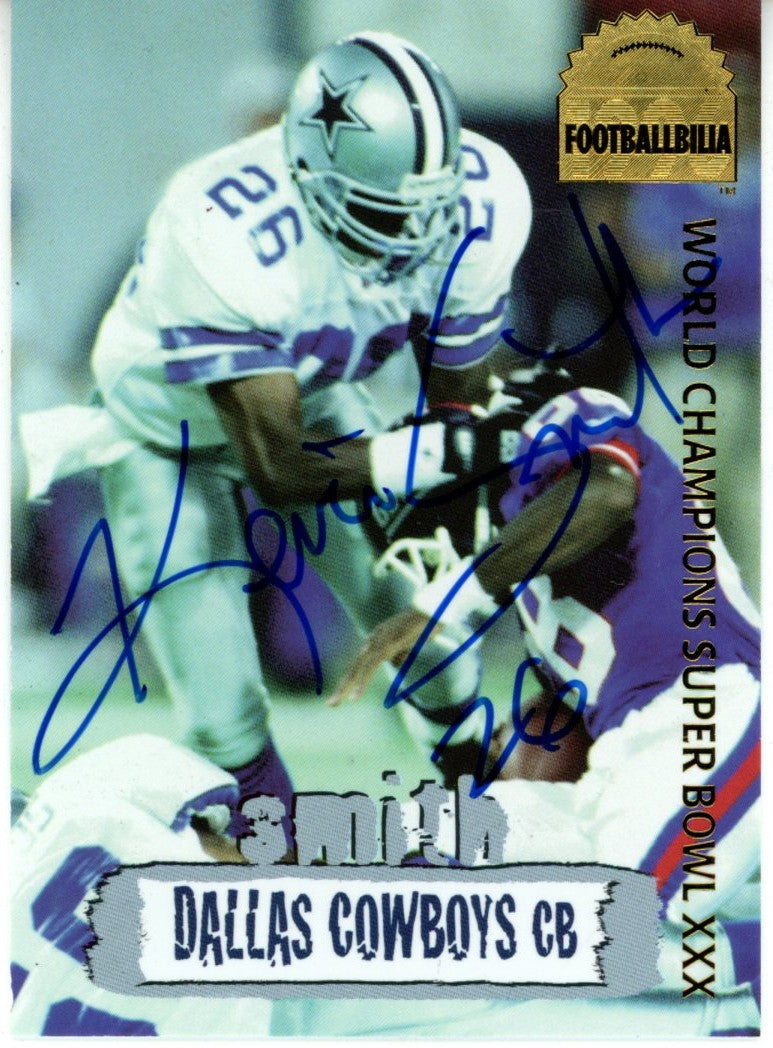 Kevin Smith Dallas Cowboys Signed Card - 1996 Collector's Edge #DCA-11-Powers Sports Memorabilia