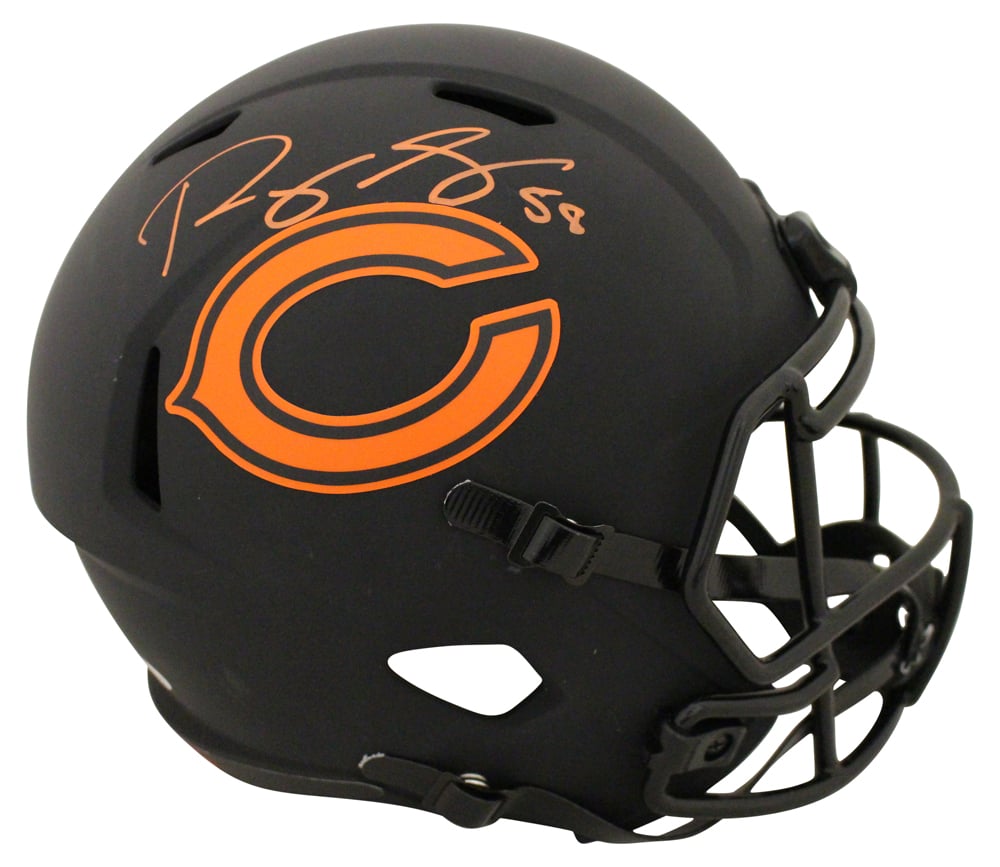 Roquan Smith Signed Chicago Bears Full-Size Eclipse Helmet – Beckett Authenticated-Powers Sports Memorabilia