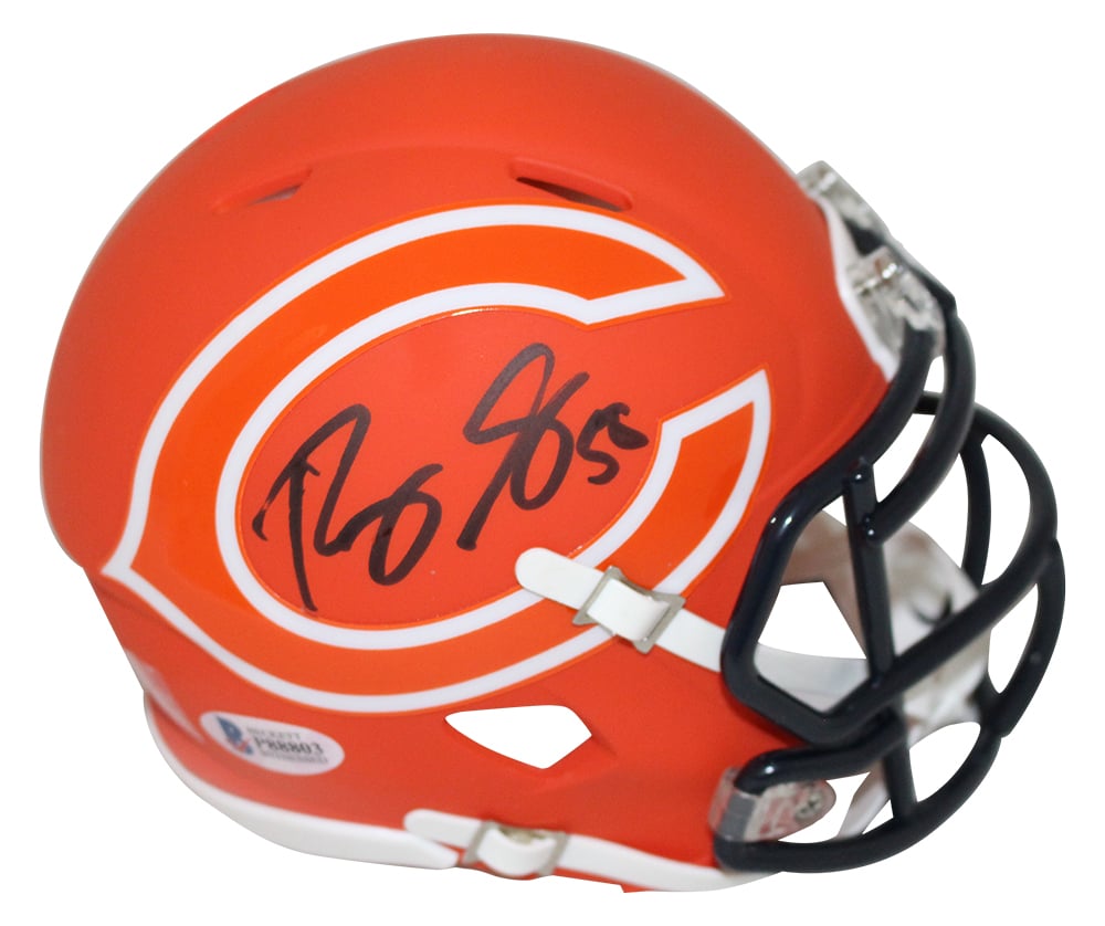 Roquan Smith Signed Chicago Bears AMP Mini Helmet – Beckett Authenticated-Powers Sports Memorabilia