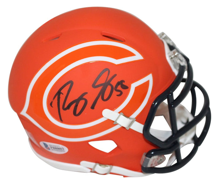 Roquan Smith Signed Chicago Bears AMP Mini Helmet – Beckett Authenticated-Powers Sports Memorabilia
