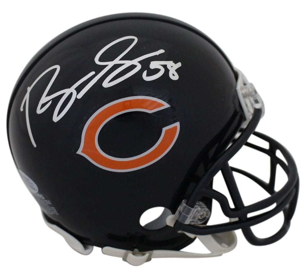 Roquan Smith Signed Chicago Bears Mini Helmet – Beckett Authenticated-Powers Sports Memorabilia
