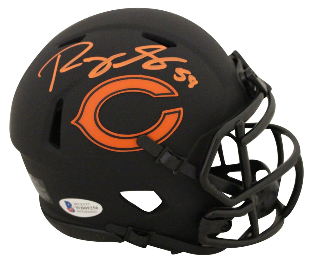 Roquan Smith Signed Chicago Bears Eclipse Mini Helmet – Beckett Authenticated-Powers Sports Memorabilia