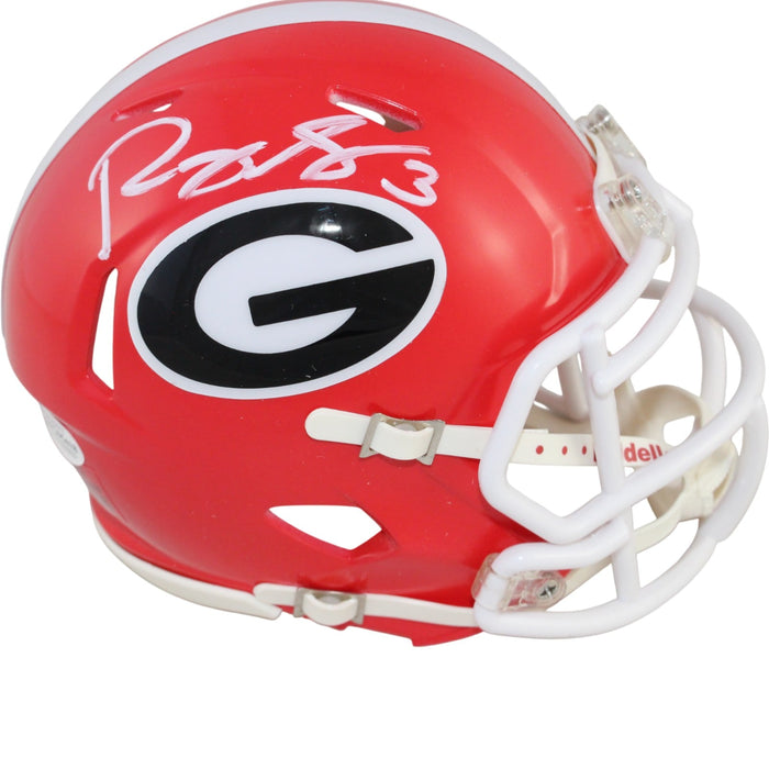 Roquan Smith Signed Georgia Bulldogs Mini Helmet – Beckett Authenticated-Powers Sports Memorabilia