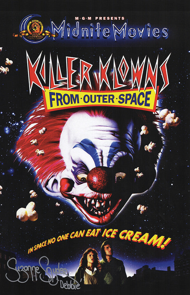 Suzanne Snyder Autographed Killer Klowns From Outer Space 11x17 Movie Poster with Debbie-Powers Sports Memorabilia