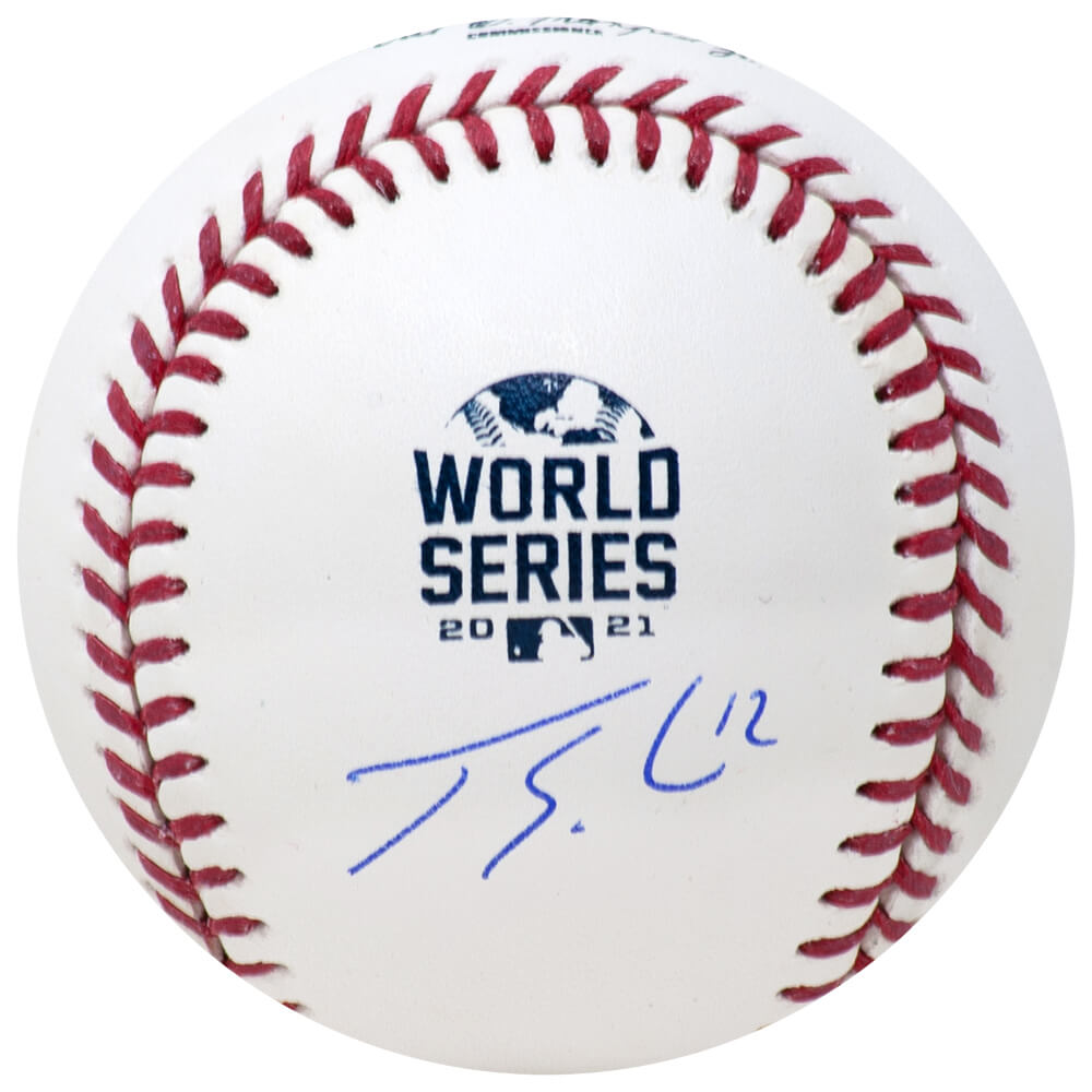 Jorge Soler Autographed Rawlings Official 2021 World Series Baseball-Powers Sports Memorabilia