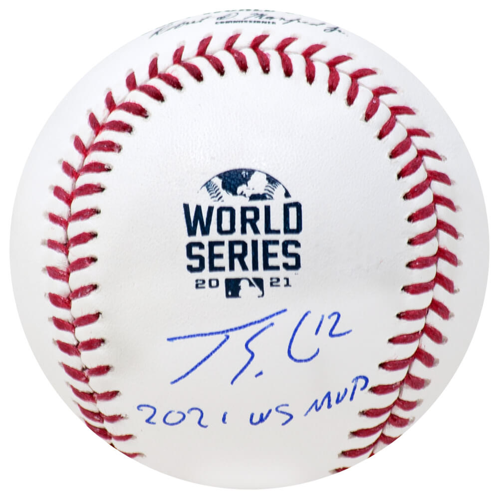 Jorge Soler Autographed Rawlings Official 2021 World Series Baseball with 21 WS MVP-Powers Sports Memorabilia