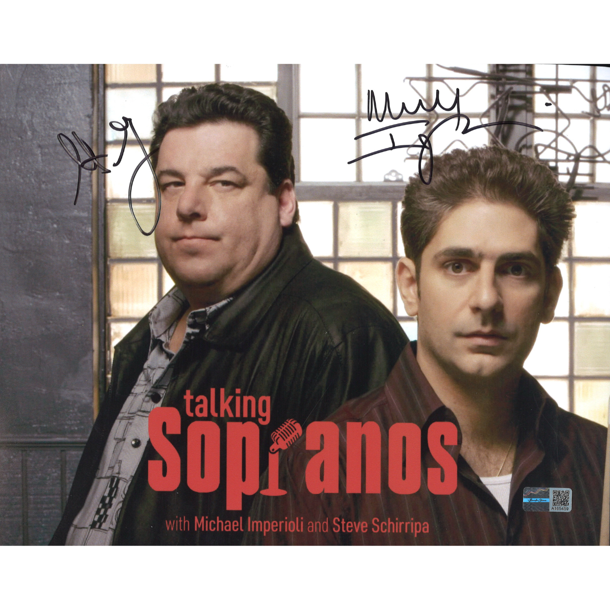Michael Imperioli Steve Schirripa Signed Sopranos 8x10 Photo Black Ink