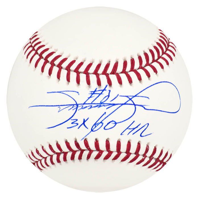 Sammy Sosa Autographed Rawlings Official MLB Baseball with 3x 60 HR's-Powers Sports Memorabilia