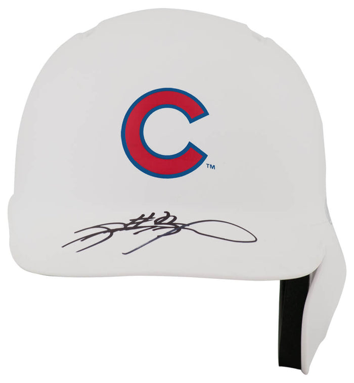 Sammy Sosa Chicago Cubs Autographed Rawlings Matte Mini Baseball Batting-Powers Sports Memorabilia