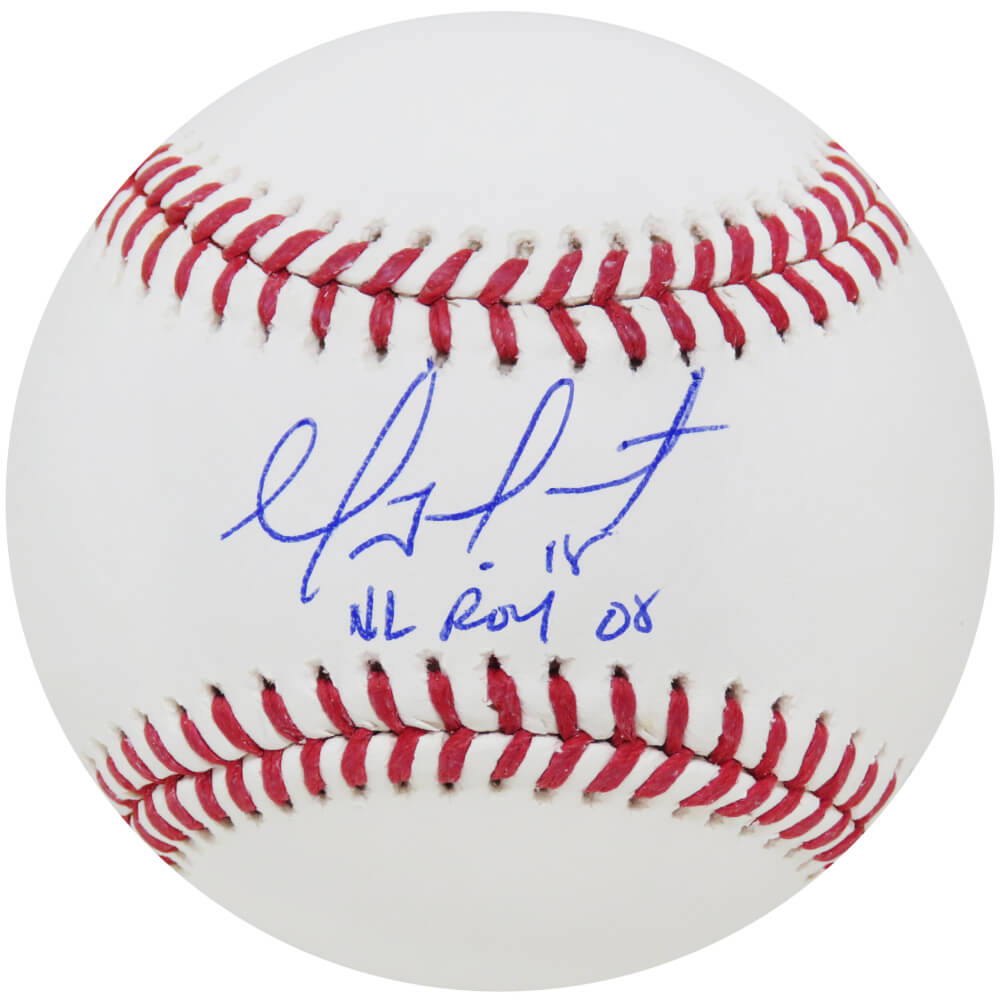 Geovany Soto Autographed Rawlings Official MLB Baseball with NL ROY 08-Powers Sports Memorabilia