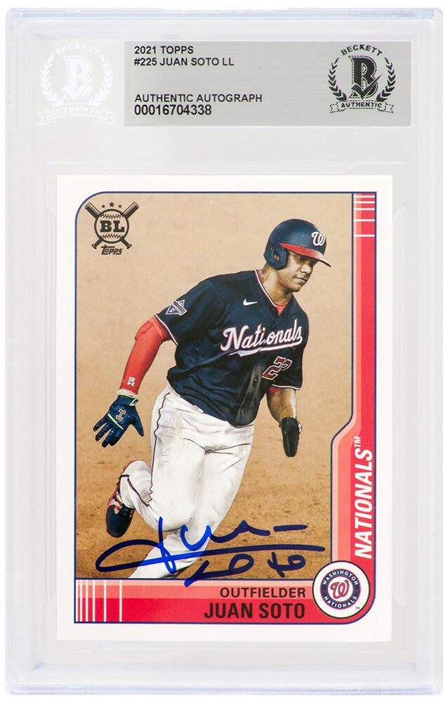 Juan Soto Washington Nationals Autographed 2021 Topps Big League Baseball-Powers Sports Memorabilia