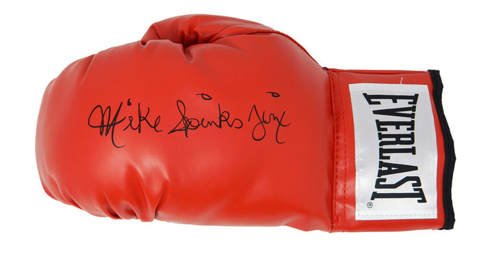 Michael (Mike) Spinks Autographed Everlast Red Boxing Glove with Jinx-Powers Sports Memorabilia