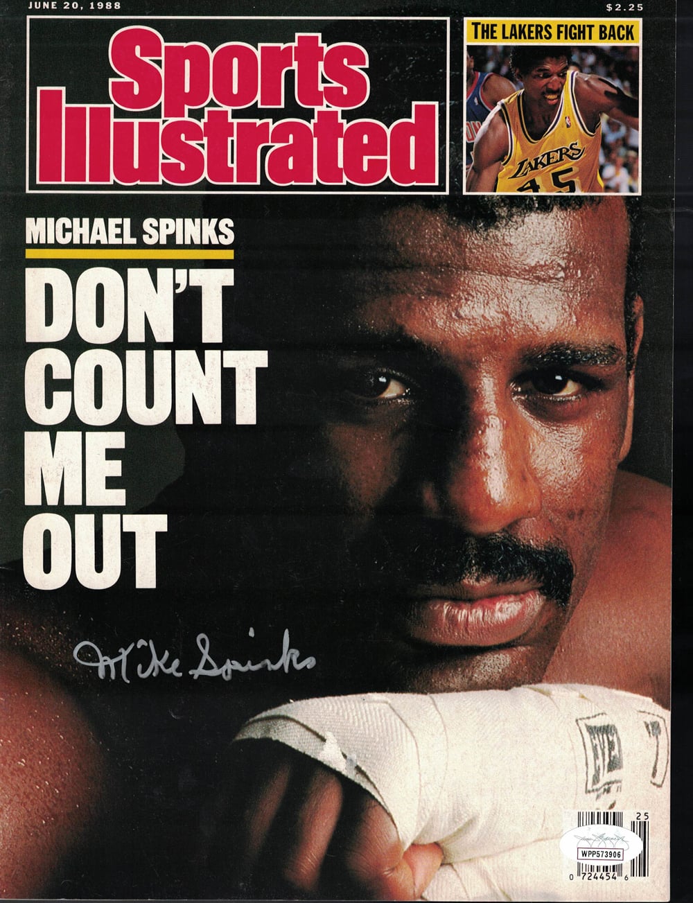 Michael Spinks Boxing Signed Sports Illustrated Magazine 6/20/88 JSA-Powers Sports Memorabilia