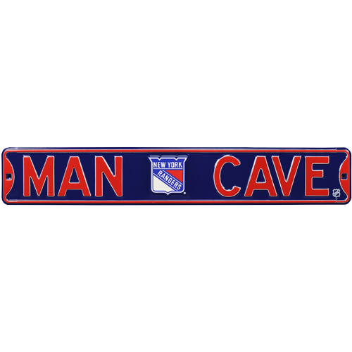New York Rangers "MAN CAVE" Authentic Street Sign | Collectible Memorabilia