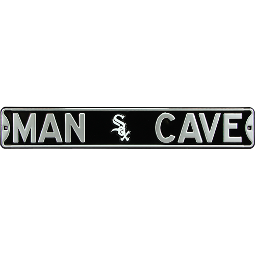 Chicago White Sox "MAN CAVE" Authentic Street Sign | Collectible Memorabilia-Powers Sports Memorabilia