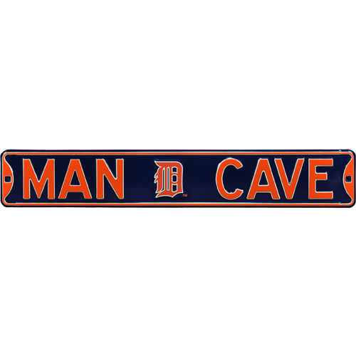 Detroit Tigers "MAN CAVE" Authentic Street Sign | Collectible Memorabilia-Powers Sports Memorabilia
