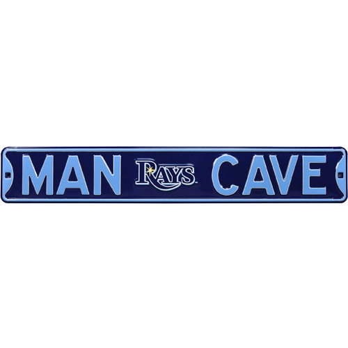 Tampa Bay Rays "MAN CAVE" Authentic Street Sign | Collectible Memorabilia-Powers Sports Memorabilia
