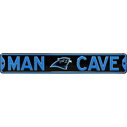 Carolina Panthers "MAN CAVE" Authentic Street Sign | Collectible Memorabilia-Powers Sports Memorabilia