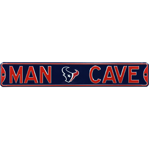 Houston Texans "MAN CAVE" Authentic Street Sign | Collectible Memorabilia-Powers Sports Memorabilia