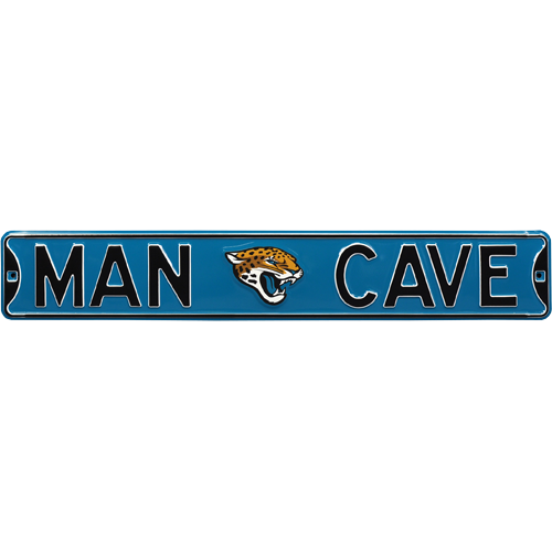Jacksonville Jaguars "MAN CAVE" Authentic Street Sign | Collectible Memorabilia