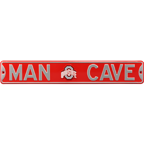 Ohio State Buckeyes "MAN CAVE" Authentic Street Sign | Collectible Memorabilia-Powers Sports Memorabilia