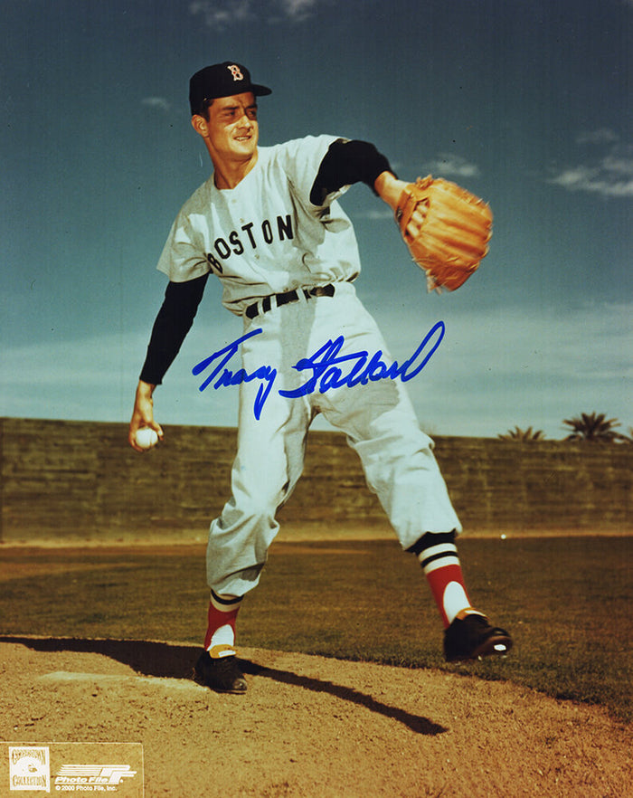 Tracy Stallard Boston Red Sox Autographed Throwing Pose 8x10 Photo-Powers Sports Memorabilia