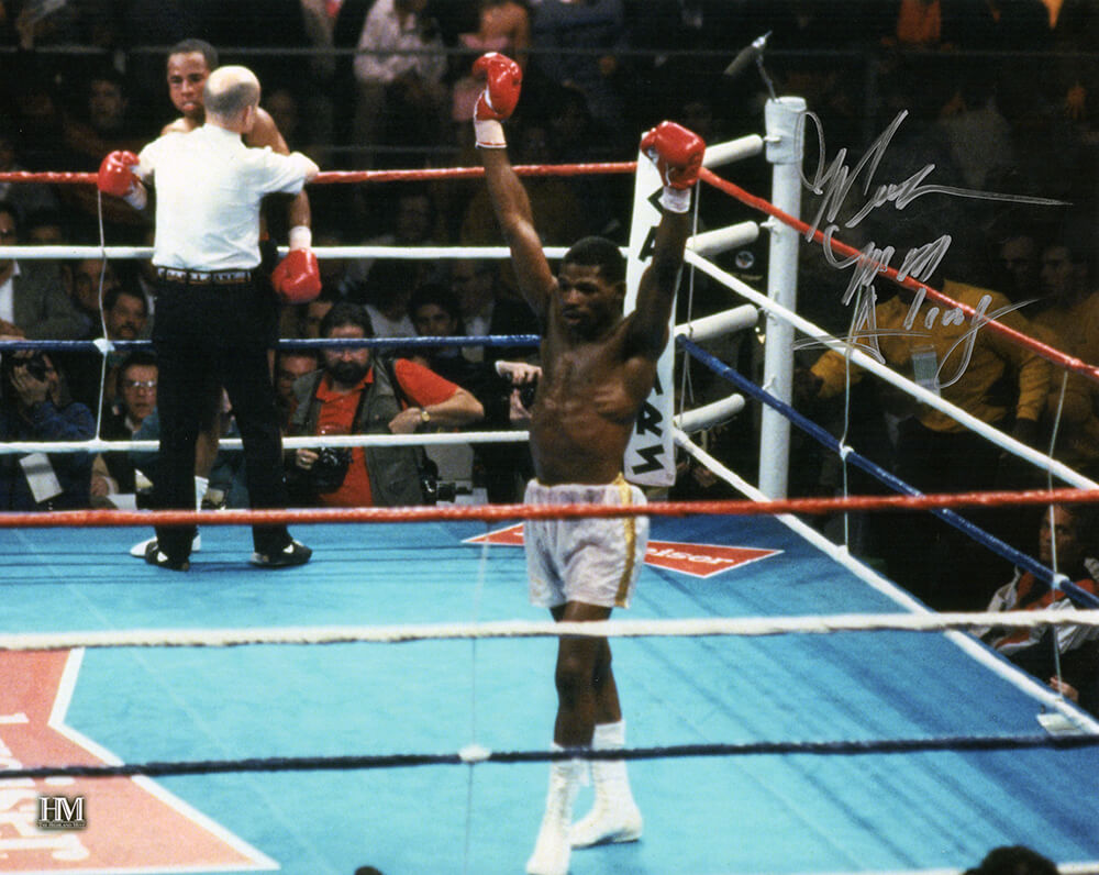 Marlon Starling Autographed Boxing Arms Raised 8x10 Photo-Powers Sports Memorabilia