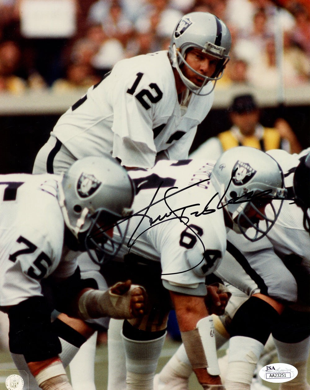Ken Stabler Oakland Raiders Signed 8x10 Photo - JSA JSA-Powers Sports Memorabilia