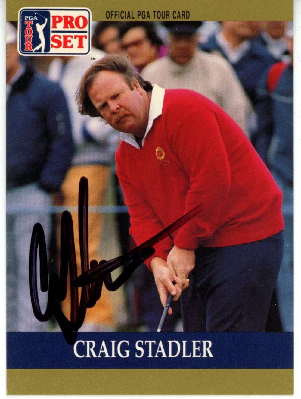 Craig Stadler Pga Signed Card - 1990 Pro Set #61 Beckett Beckett-Powers Sports Memorabilia
