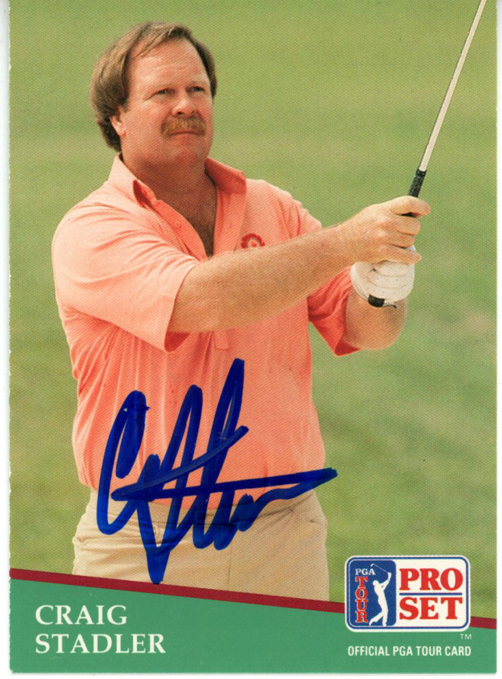 Craig Stadler Pga Signed Card - 1991 Pro Set #174 Beckett Beckett-Powers Sports Memorabilia