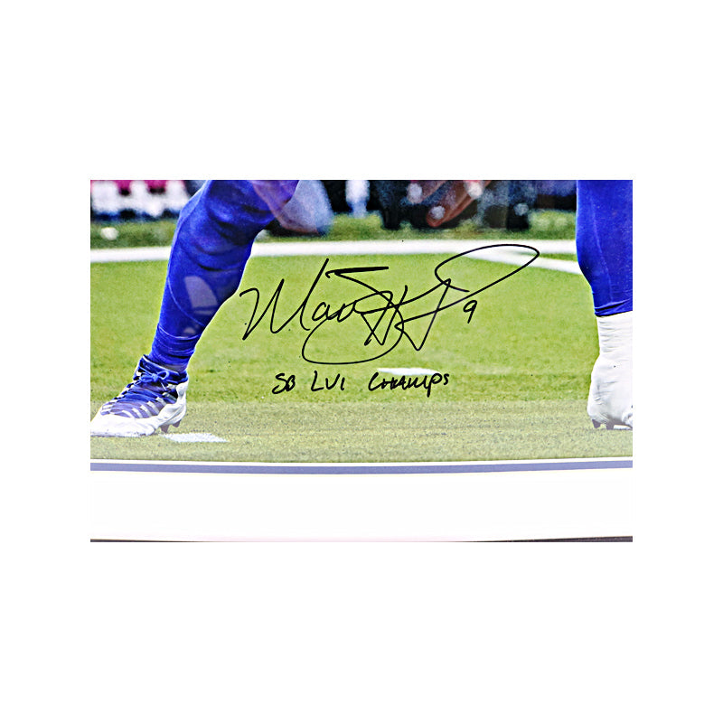 Matthew Stafford Los Angeles Rams Signed Inscribed 16x20 Framed Photo (Fanatics Auth)-Powers Sports Memorabilia