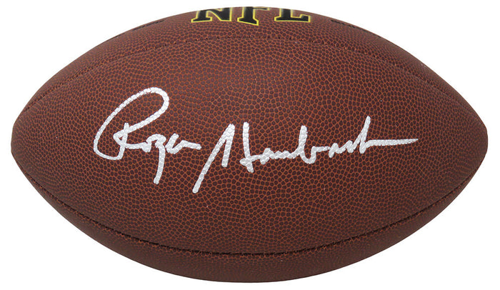 Roger Staubach Autographed Wilson Super Grip Full Size NFL Football-Powers Sports Memorabilia