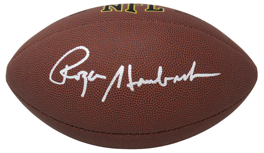 Roger Staubach Autographed Wilson Super Grip Full Size NFL Football-Powers Sports Memorabilia
