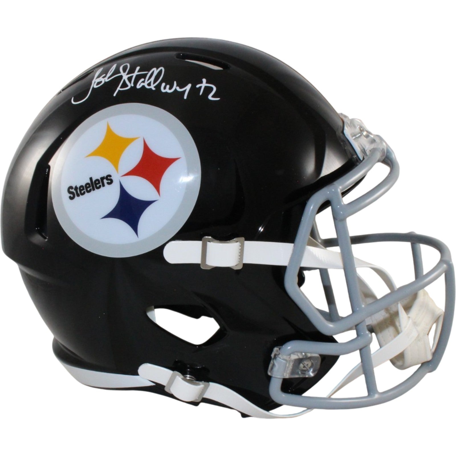 John Stallworth Pittsburgh Steelers Signed Full Size Helmet - F/S TB-Powers Sports Memorabilia