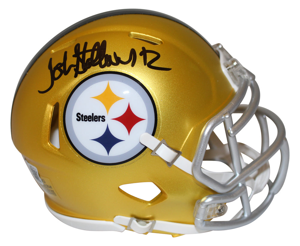 John Stallworth Pittsburgh Steelers Blaze Signed Mini Helmet Beckett-Powers Sports Memorabilia
