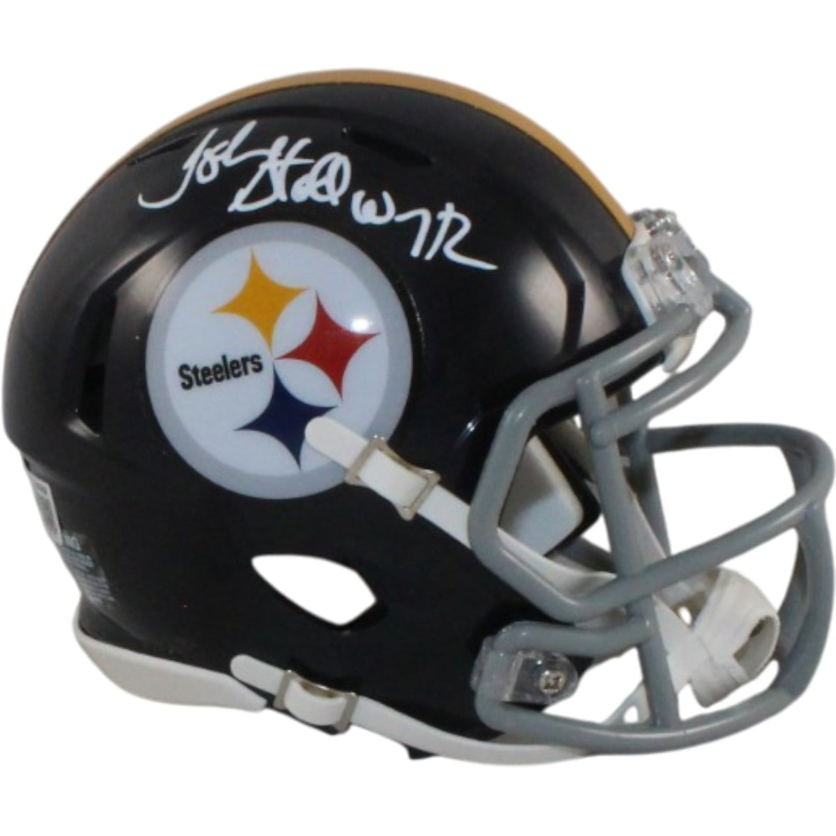 John Stallworth Signed Pittsburgh Steelers TB Mini Helmet – Beckett Authenticated-Powers Sports Memorabilia