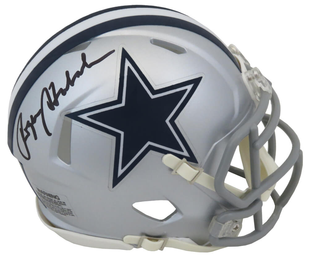 Roger Staubach Dallas Cowboys Autographed Riddell Speed Mini Helmet-Powers Sports Memorabilia