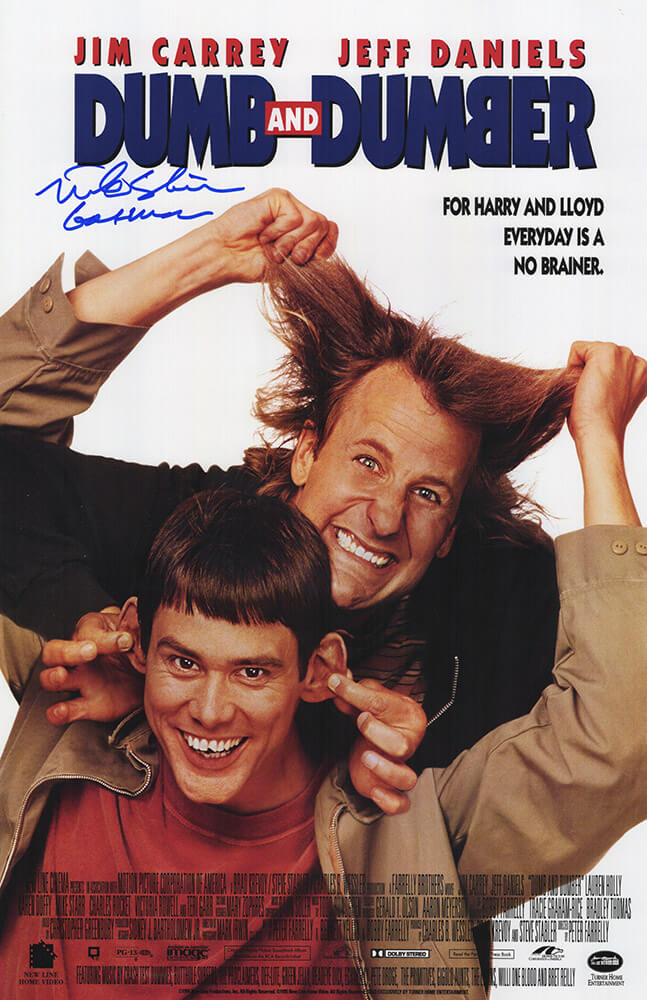 Mike Starr Autographed Dumb & Dumber 11x17 Movie Poster with Gasman-Powers Sports Memorabilia