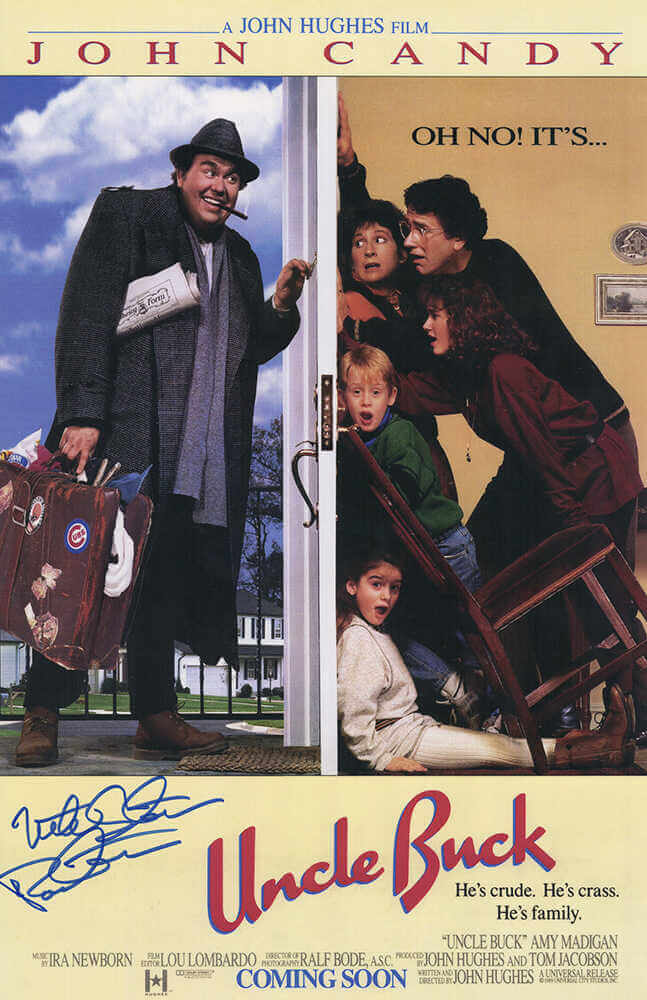 Mike Starr Autographed Uncle Buck 11x17 Movie Poster with Pooter-Powers Sports Memorabilia