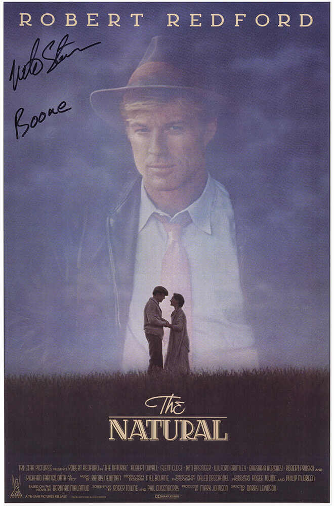 Mike Starr Autographed The Natural 11x17 Movie Poster with Boone-Powers Sports Memorabilia