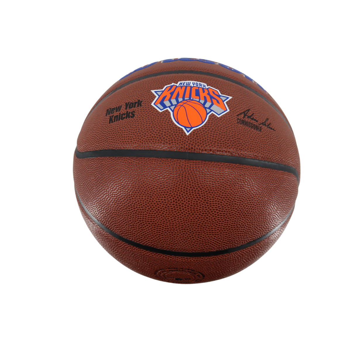 John Starks New York Knicks Signed Wilson Knicks Logo Basketball-Powers Sports Memorabilia