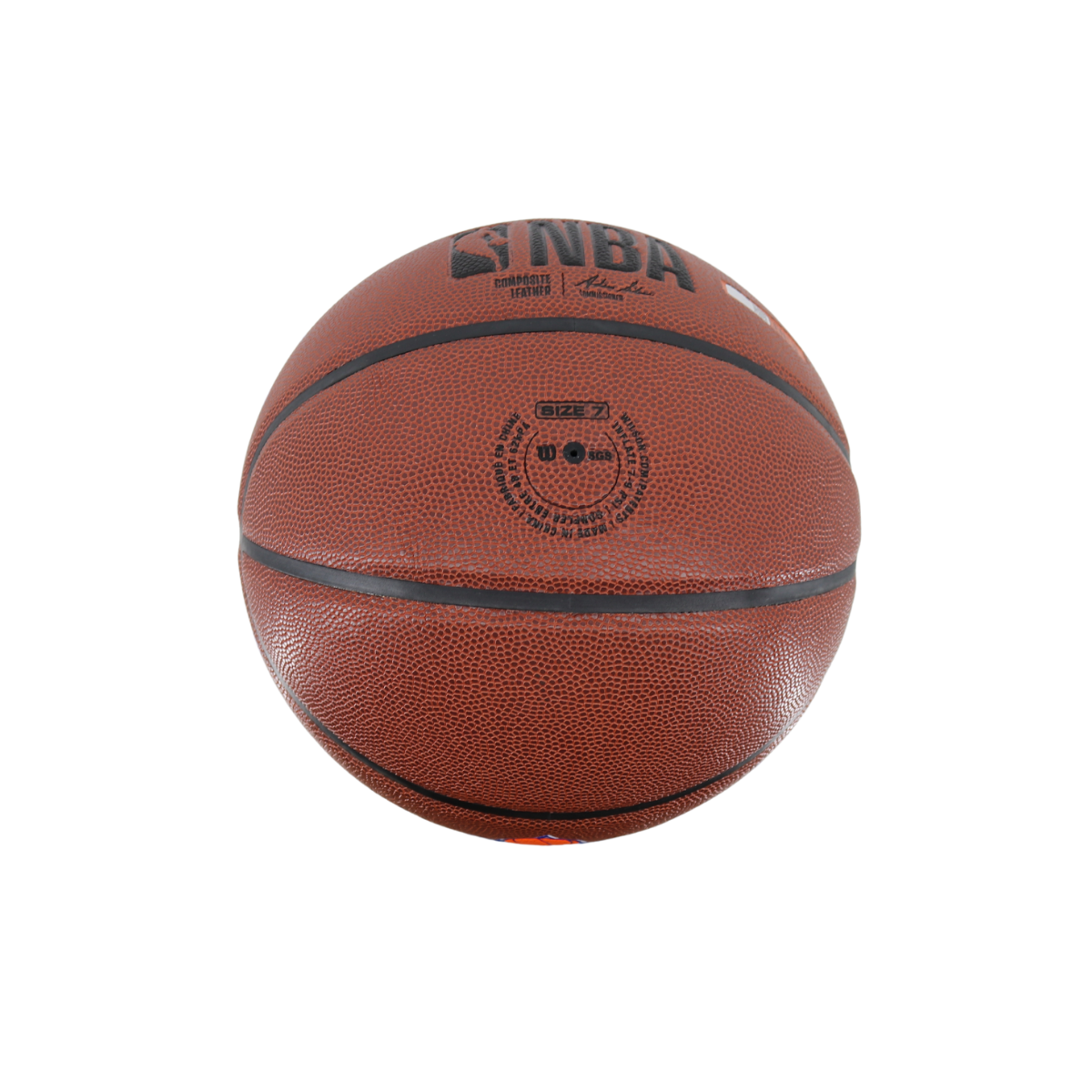 John Starks New York Knicks Signed Wilson Knicks Logo Basketball-Powers Sports Memorabilia