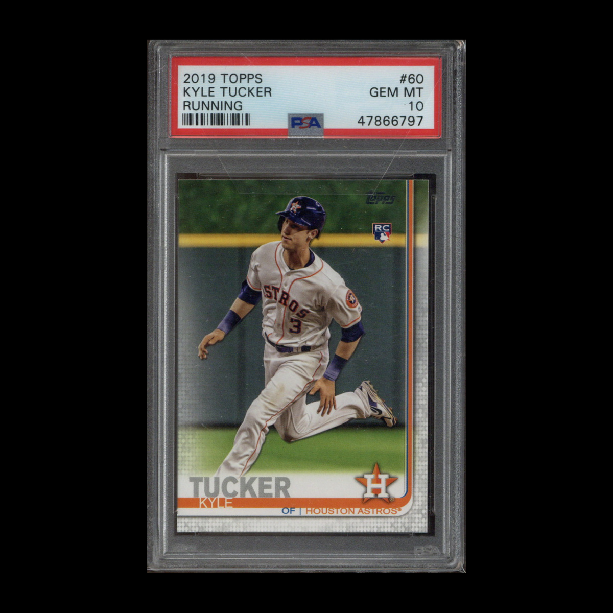 2019 Topps Series 1 Baseball Base #60: Kyle Tucker Base PSA 10 Rookie RC-Powers Sports Memorabilia