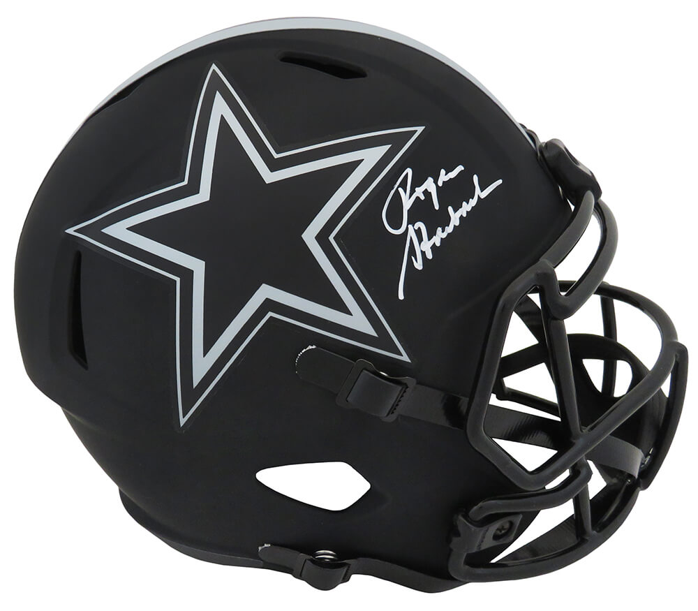Roger Staubach Dallas Cowboys Autographed ECLIPSE Full Size Riddell Replica Helmet-Powers Sports Memorabilia