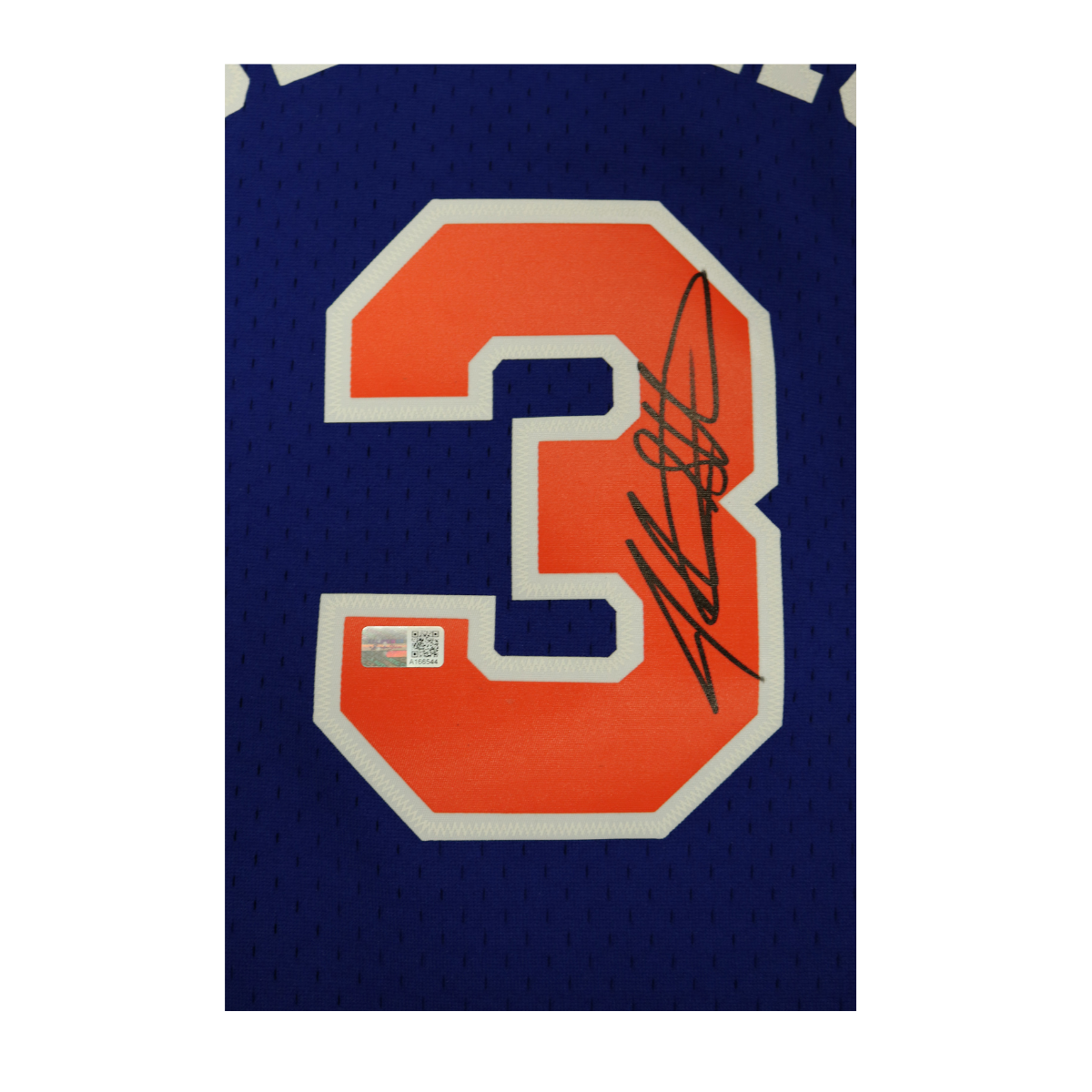 John Starks New York Knicks Signed M&N 1991-92 Swingman Jersey-Powers Sports Memorabilia