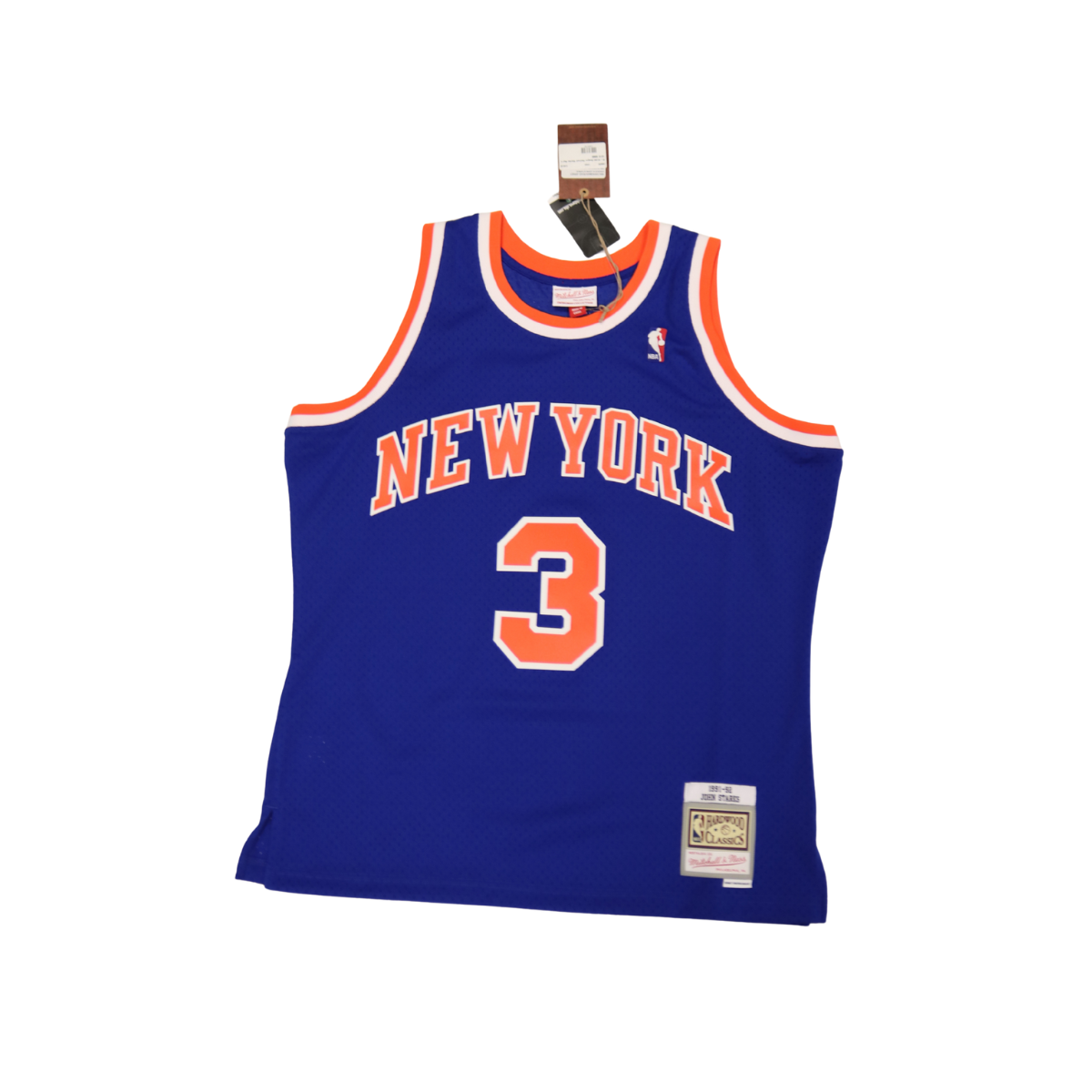 John Starks New York Knicks Signed M&N 1991-92 Swingman Jersey-Powers Sports Memorabilia
