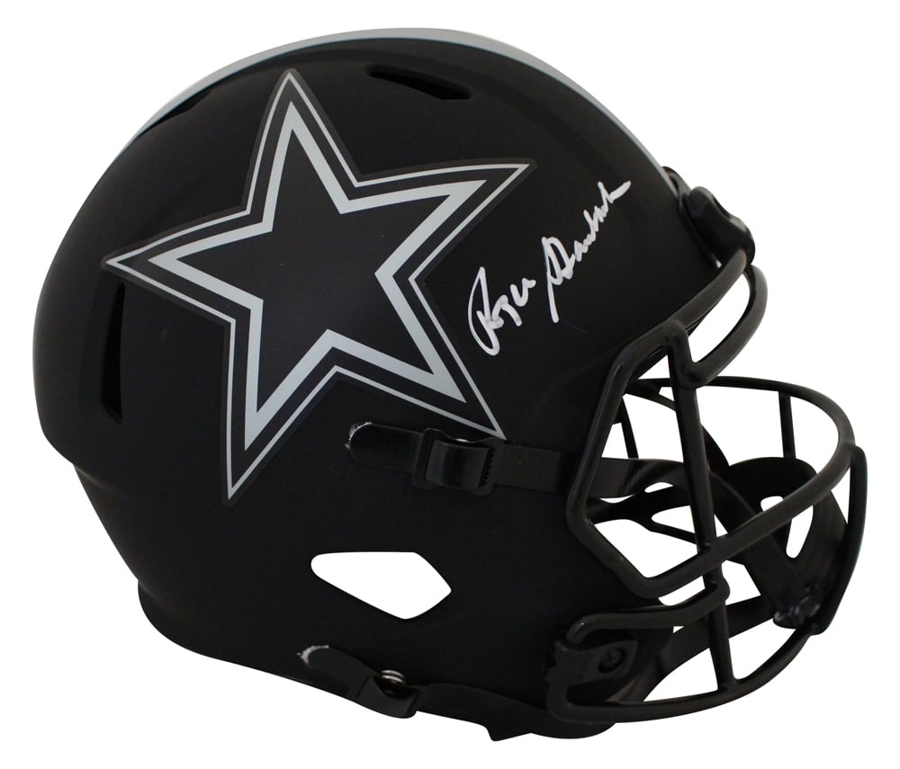 Roger Staubach Dallas Cowboys Signed Full Size Helmet - Eclipse Replica Beckett-Powers Sports Memorabilia